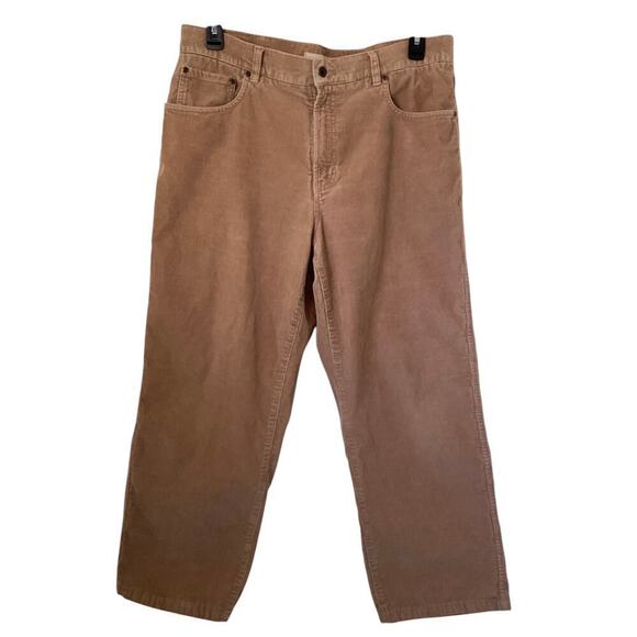 LLBean corduroy five pockets pants, straight leg men’s sz 36 - Picture 1 of 5